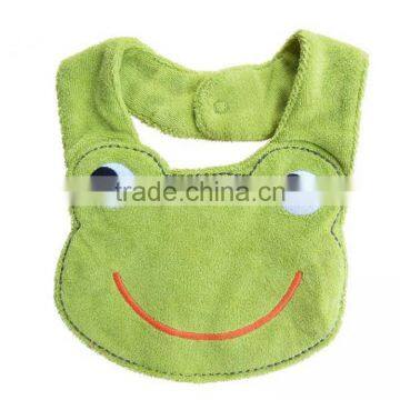 green frog cotton infant bandana bibs