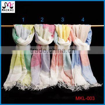Japan Hot Selling Fashion Colourful Stripe Scarf