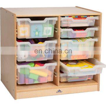 Kindergarten wooden furniture Children Wooden Toy Storage Cabinets