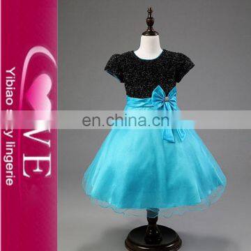 China wholesale new coming children girl full size satin wedding dresses