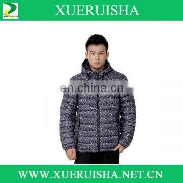 fashion design mens winter jacket with 90/10 duck down fill