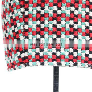 Women High Quality Fashion Middle Length Sleeve Wool Check Winter Dress photo-3