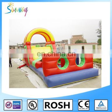 2016 SUNWAY Kids Cheap Giant Adult Inflatable Obstacle Course for Sale