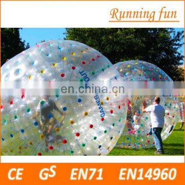 Cheap price!! Top quality 0.8mm/1.0mm PVC/TPU inflatable zorb ball,zorbing west midlands