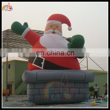 festival inflatable kriss kringle , christmas decoration inflatable , giant inflatable santa claus for sale