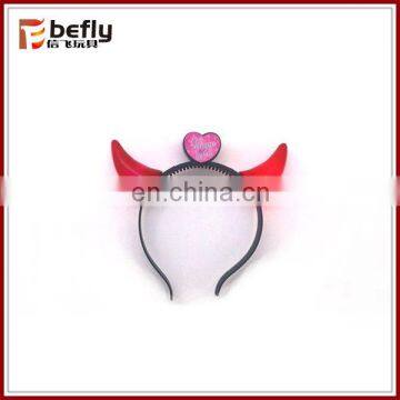 Classical party toys plastic led devil horns headband