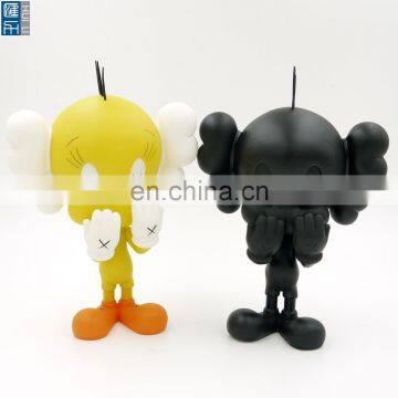 3inch oem the chicken kaw pvc figure, yellow chicken pvc figure toy