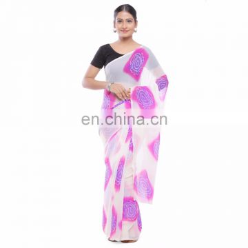 Soundarya faux Georgette printed casual saree for women