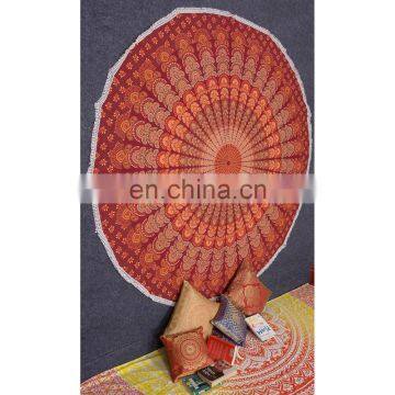 Round Tapestry 100% Cotton 72 Inches Size photo-2