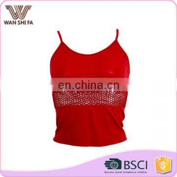 Woven transparent waist custom colors anti-bacterial lady camisole