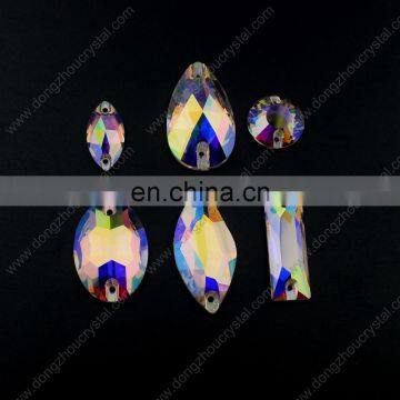 AB Flat Back Crystal Stone For Sewing Garment For Wholesale