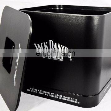 Black Colored Plastic Ice Bucket for beer/vodka/wine bottle