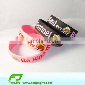 foundation black silicone bracelet