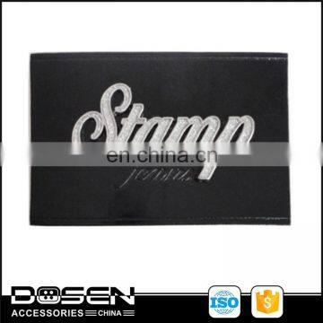 Famous brand jeans leather label logo custom patches + high quality metal logo designer labels,famous brand luggage logo