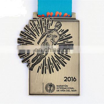 free artwork matte finished sports running metal medal