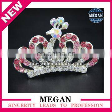 Colorful sparking hari comb children 's hair accessories Princess crown crystal hairpin combs