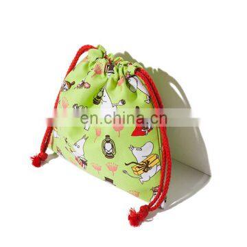 kids sublimation calico cartoon drawstring bag