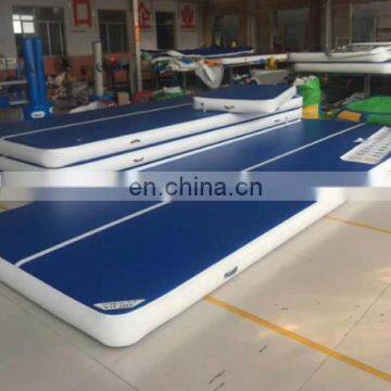 Taekwondo 8m 10m 12m 15m Yellow Surface Black Side Factory Custom AirTrack Tumbling Inflatable Mat Gym Air Track for Gym photo-5