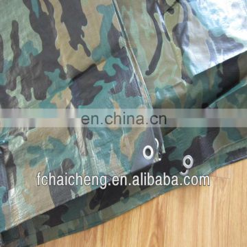 camouflage color pe tarpaulin sheet, tarpaulin for army tent