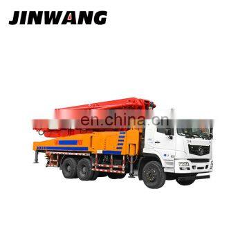 High performance JinWang 48m concrete pump truck sizes used for rental