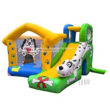 Cheap commercial giant inflatable castle with slide for sale