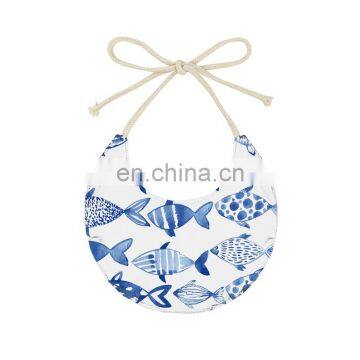 Boy Blue Fish Bibs Baby Drool Bibs Products 2019 Trending photo-2