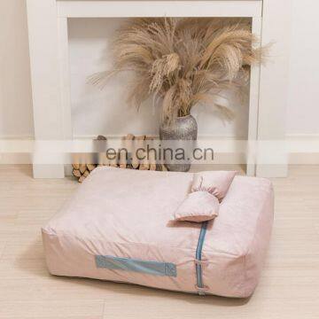 Hot Sale Soft Pet Dog Bed Luxury Pet Sleep Mattress Washable Pet Bed With Pillow photo-3