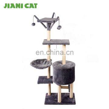 Proveedor China Sisal Plush Fabric Scratch Climber Post Perch Cat Tree photo-4