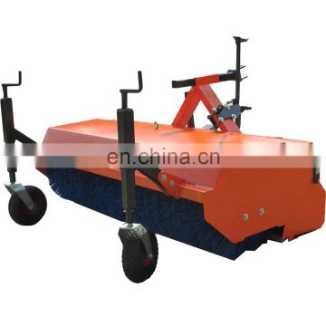 China New Farm mini Tractors used 3 point hitch pto driven street sweeper brushes road sweeper for sale