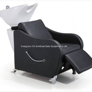 Shampoo Chair Salon Furniture Fireproof Leather Barber Chaires With Footrest Ajustable photo-2