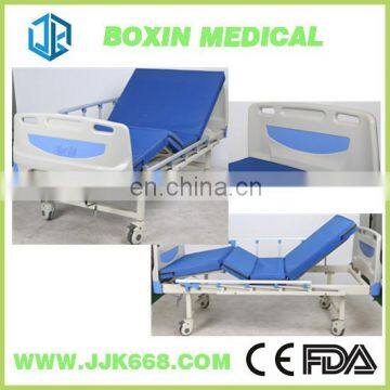 2 Function Two Crank Adjustable Manual Bed Disabled Patient Medical Nursing Bed photo-6