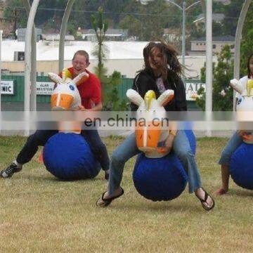 Portable Large Size Little Pony Hop Inflatable Bouncer Jumping Derby Inflatable Horse Riding Racing Toys For Sale photo-2