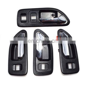 Set of 4 PCS Black INSIDE DOOR HANDLE FL FR RL RR For HONDA ACCORD 94 95 96 97