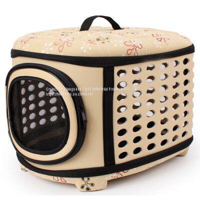 Airplane approved hand mesh Collision avoidance pet carrier cardboard cages houses cat