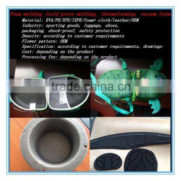 pe/eva/xpe/xlep foam Foam molding EVA plastic molding