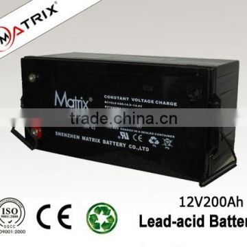 Good quality Solar energy storage 12V 200AH battery