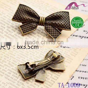 fashion Popular bow antic bronze Barrette