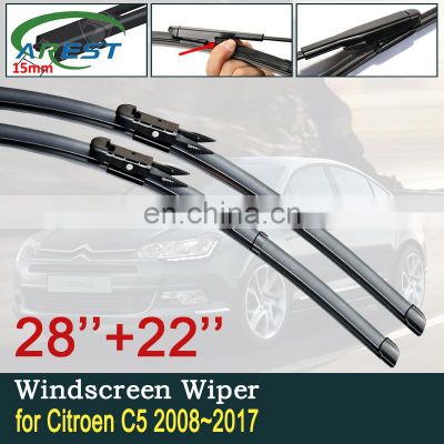 for Citroen C5 2008~2017 2009 2010 2011 2012 2013 2014 2015 MK2 RD TD Car Wiper Blades Front Windscreen Wipers Car Accessories