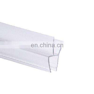 Hotel Used 6-10mm Shower Glass Rubber Seal Clear Plastic Shower Door Seal Strip