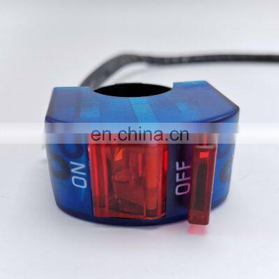 22mm 12v Colorful ABS Plastic Cover on off Button Connector Bullet Flame Out Headlight Spotlight Motorcycle Handlebar Switch