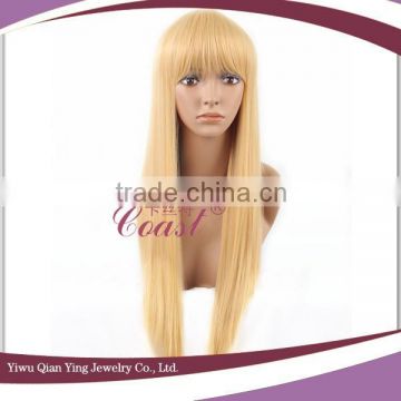 fashion beauty long straight blonde Shimakaze cosplay hair wigs