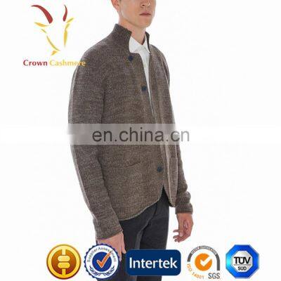 Boutique 100% Cashmere Cardigan Sweater Mongolia for Man photo-4