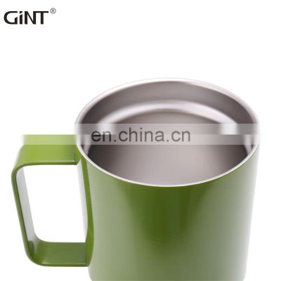 GiNT 12OZ 350ML Good Quality Eco Friendly Food Grade 304Stainless Steel Coffee Mug for Outdoor Camping