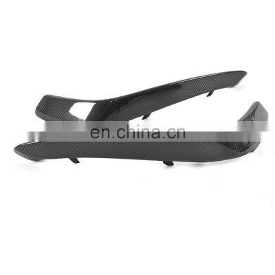 Front Fog Lamp Mesh Mask Trims for Mercedes Benz C-Class W205 C63 AMG 15-17 photo-2