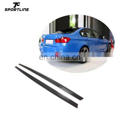 JCSportline Carbon Fiber F80 M3 Side Skirts Splitter for BMW 3 Series F80 M3 Base Sedan 4-Door 2014-2019