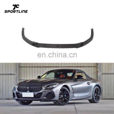 Carbon Fiber Z4 G29 Front Splitter Lip for BMW Z4 M40i M Sport Convertible 2-Door 2019-2020