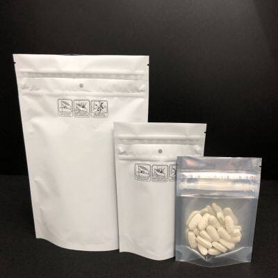 3.5g 7g 14g 28g Custom Matte Black Mylar Stand up Smell Proof Child Proof Bag Child Resistant Packaging Bag photo-2