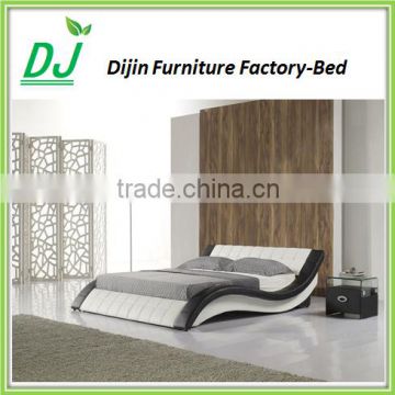 Modern style double bed design fancy shape bedroom furniture Bed                        
                                                Quality Choice