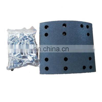 4707 China manufacturers truck brake shoe lining with rivet tool for Ford Cargo