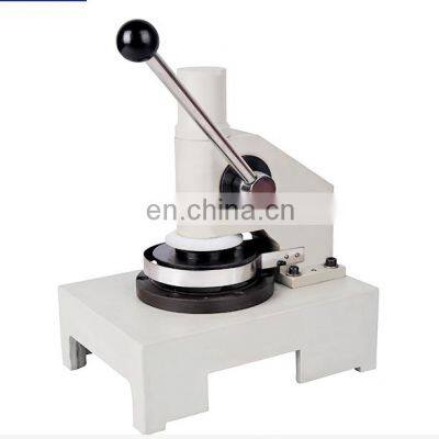 Various cardboard round sample cutting machines paper cutting testing equipments